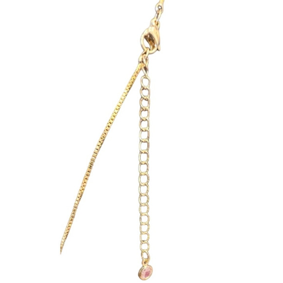 Chanel Bold Pink & Gold Circle CC Pendant Box Cable Necklace (CCXX033) - Picture 4 of 4